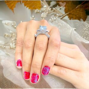 Vintage Brilliant Round Cz Silver Rings